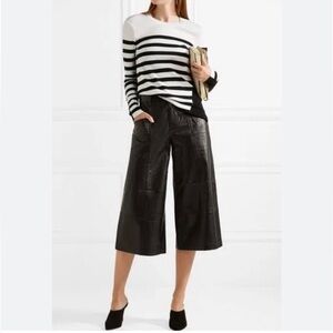 rag & bone Cecilee Stripe Merino Wool Blend Pullover Size M